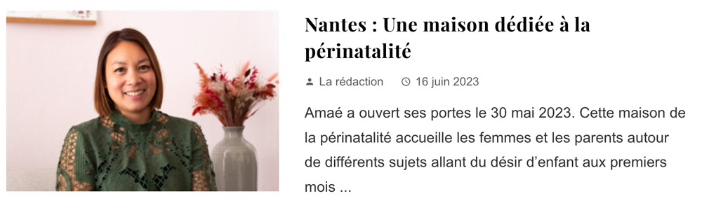 Nantes Une maison dediee a la perinatalite Hello Gazette